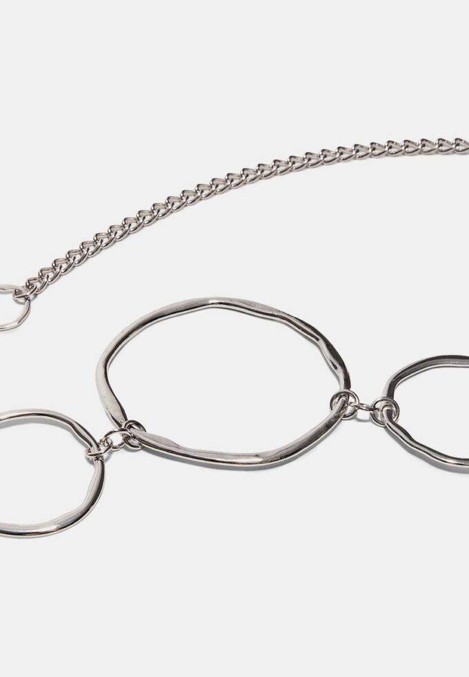 Metalen riem met grote ovalen