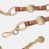 Metalen riem met leerlook