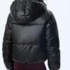 Metallic pufferjas met capuchon Metallic pufferjas met capuchon