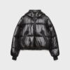 Metallic pufferjas met capuchon Metallic pufferjas met capuchon