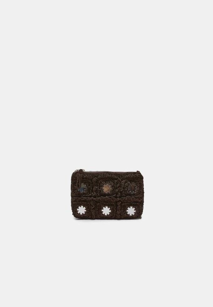 Mini Mirror gehaakte crossbodytas