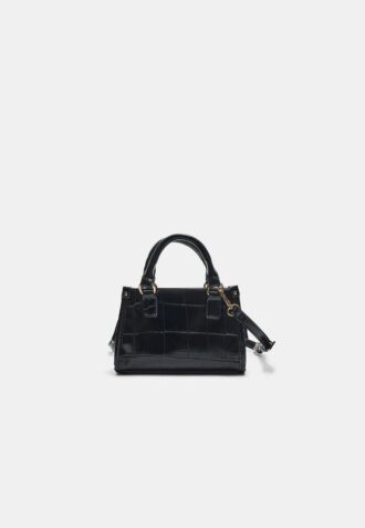 Mini-tote crossbodytas met kokosnooteffect