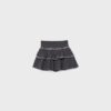 Minirok met studs en ruches