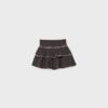 Minirok met studs en ruches
