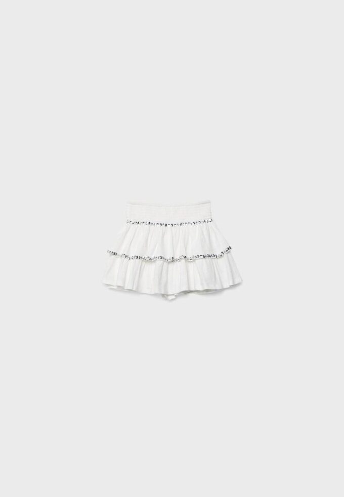 Minirok met studs en ruches Minirok met studs en ruches