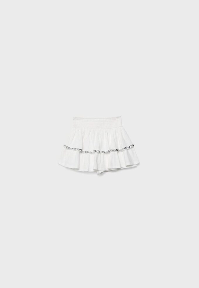 Minirok met studs en ruches Minirok met studs en ruches
