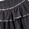 Minirok met studs en ruches