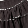 Minirok met studs en ruches