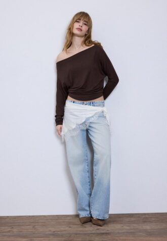 Modal asymmetrisch T-shirt Modal asymmetrisch T-shirt