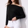 Modal asymmetrisch T-shirt Modal asymmetrisch T-shirt