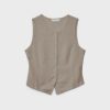 Mouwloze top met knopen Mouwloze top met knopen