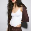 Open gebreid vest