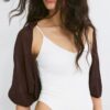 Open gebreid vest