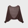 Open gebreid vest