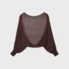 Open gebreid vest