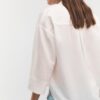 Overhemd met kimonomouwen en linnenlook