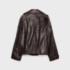 Oversize 100% leer trenchcoat