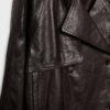 Oversize 100% leer trenchcoat