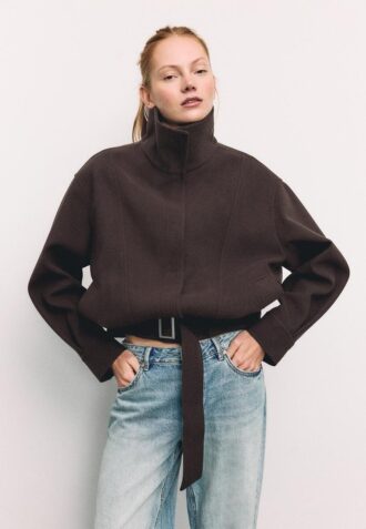 Oversize bomberjack met Soft-Touch-stof