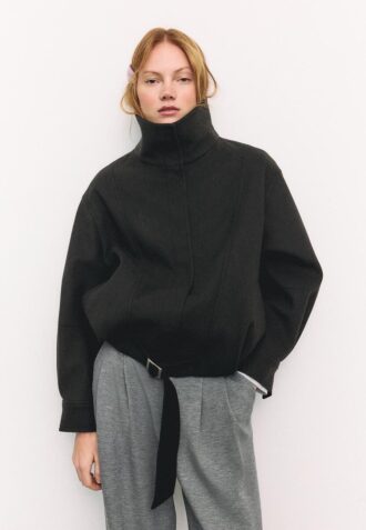 Oversize bomberjack met Soft-Touch-stof