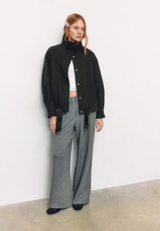 Oversize bomberjack met Soft-Touch-stof