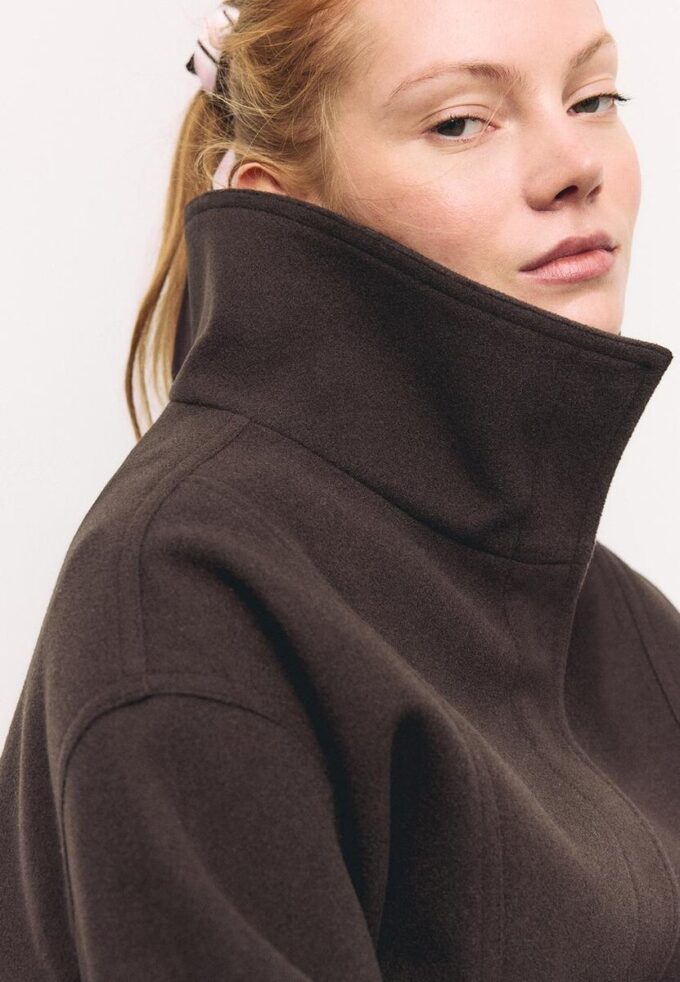 Oversize bomberjack met Soft-Touch-stof Oversize bomberjack met Soft-Touch-stof