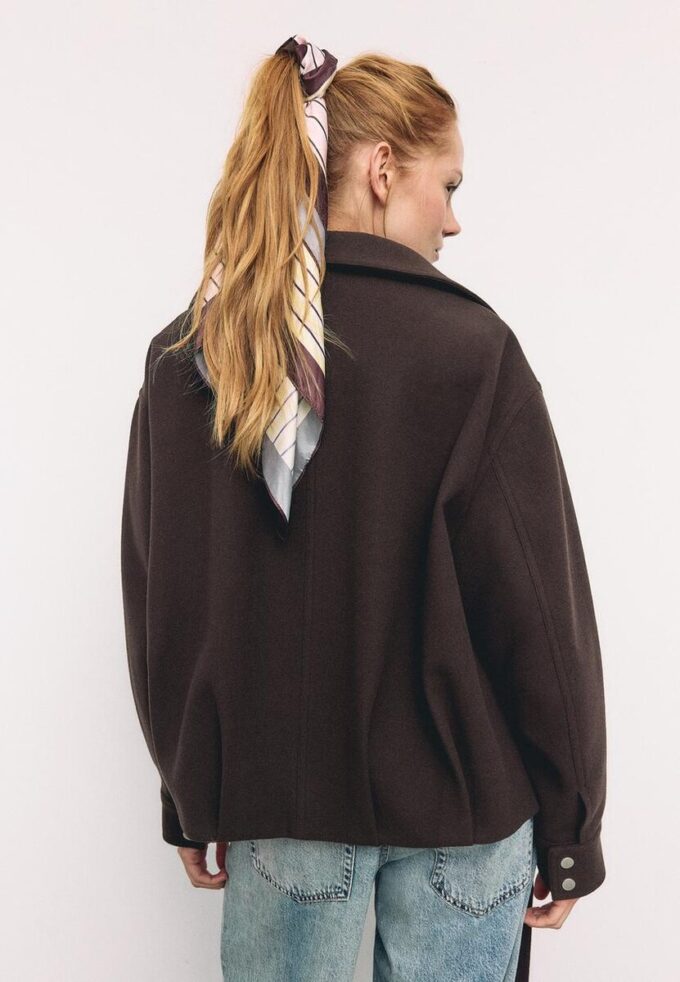 Oversize bomberjack met Soft-Touch-stof Oversize bomberjack met Soft-Touch-stof