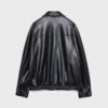 Oversize jas met leerlook