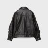 Oversize leren jas