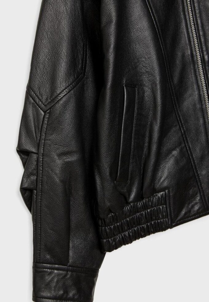 Oversize leren jas