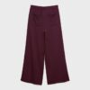 Pluche broek met Wide Leg pijpen en sierstuk Pluche broek met Wide Leg pijpen en sierstuk