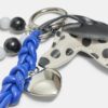 Polka Dot hondenbedel sleutelhanger