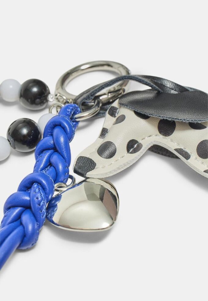 Polka Dot hondenbedel sleutelhanger