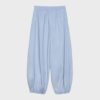 Popeline broek met volume