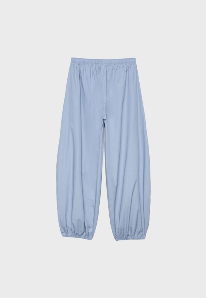 Popeline broek met volume