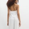 Qipao-top met halternek en knopen