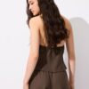 Qipao-top met halternek en knopen Qipao-top met halternek en knopen