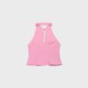 Qipao-top met halternek en knopen