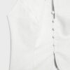 Qipao-top met halternek en knopen