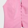 Qipao-top met halternek en knopen