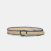 Raffia-riem met stiksels