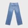 Rechte jeans met dubbele metalen knoop Rechte jeans met dubbele metalen knoop