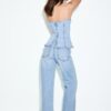 Rechte jeans met strass-steentjes Rechte jeans met strass-steentjes