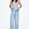 Rechte jeans met strass-steentjes Rechte jeans met strass-steentjes