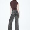 Rechte jeans met Wide Legs en luipaardprint Rechte jeans met Wide Legs en luipaardprint