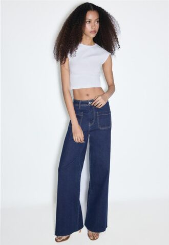 Rechte jeans met zakken