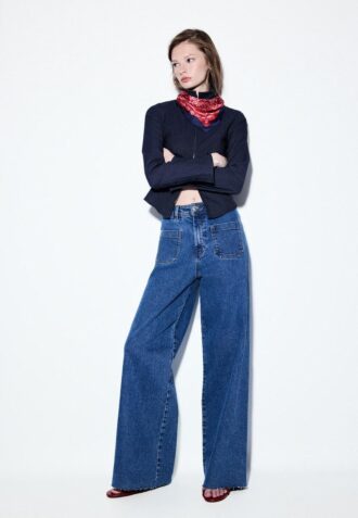 Rechte jeans met zakken