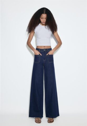 Rechte jeans met zakken
