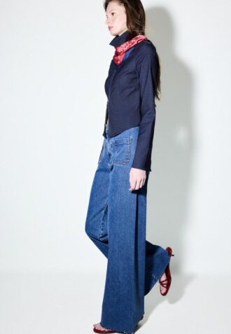 Rechte jeans met zakken