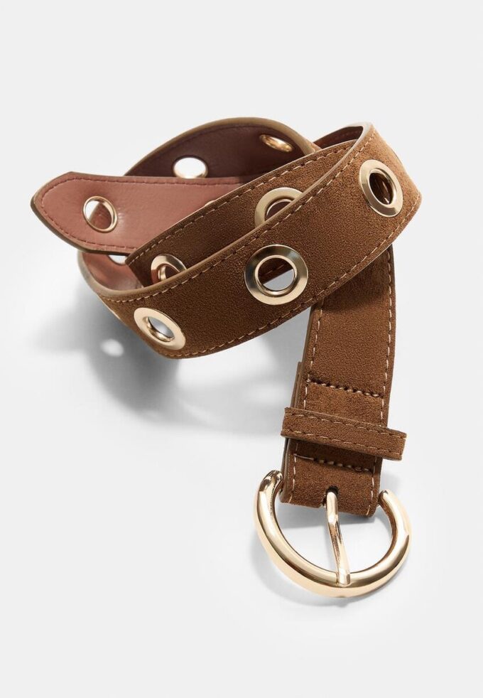 Riem met metalen oogjes